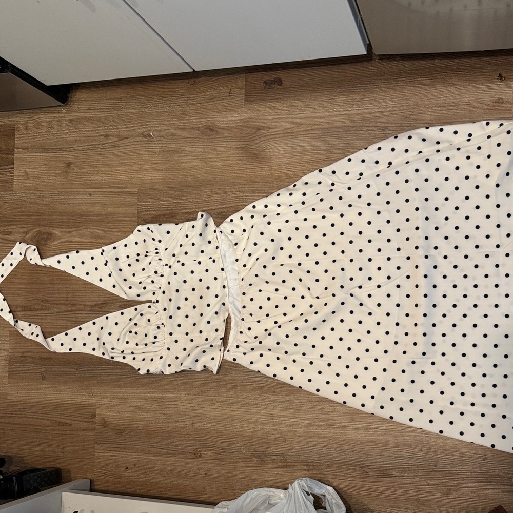 Polka Dot Halter Dress